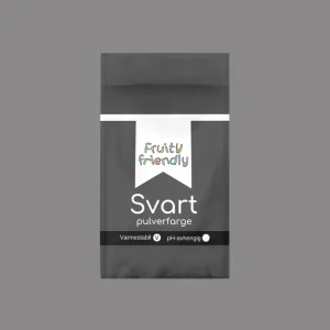 Svart pulverfarge - Fruityfriendly