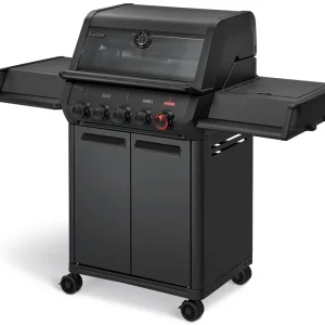 Gassgrill Monroe Pro 3 SIKR Turbo Shadow med sidebrennere - Enders
