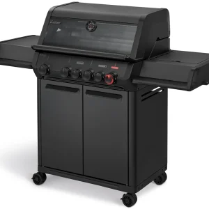 Gassgrill Monroe Pro 4 SIKR Turbo Shadow med sidebrennere - Enders