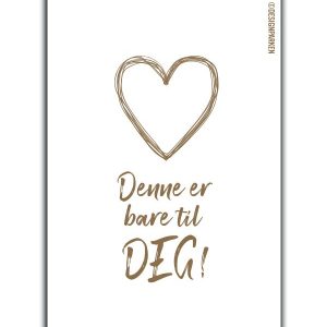 Pakkelapp Denne er bare til deg