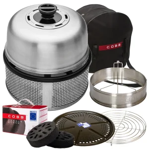 Kullgrill Premier AIR Deluxe med kyllingholder og tilbehør - Cobb