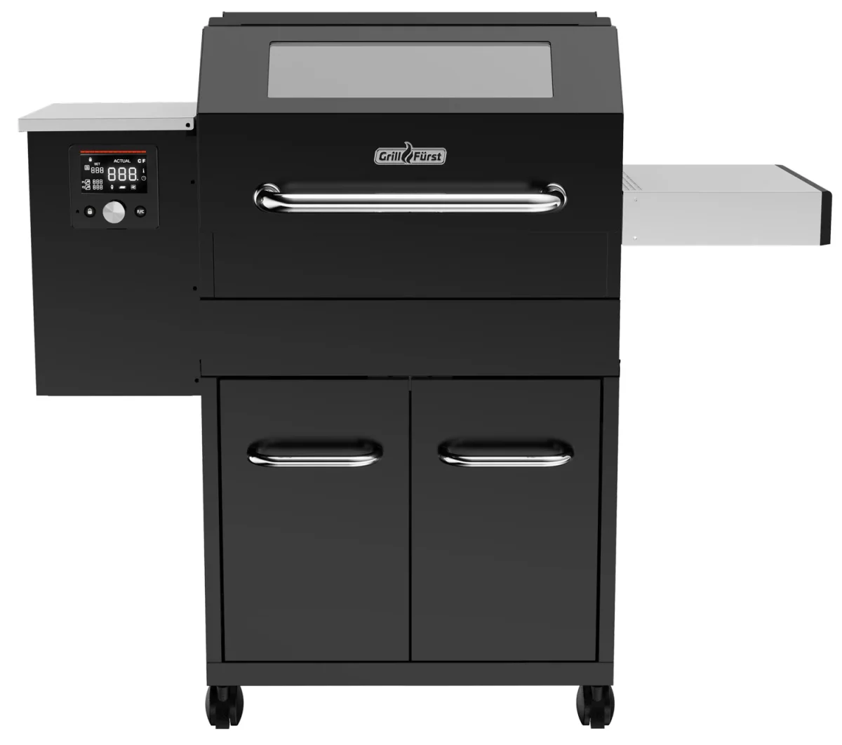 Pelletsgrill S280 rustfritt stål rist 60 cm - Grillfürst