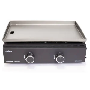 Plancha grill 2 brennere 7 kW rustfritt stål 56 cm - Grillmester