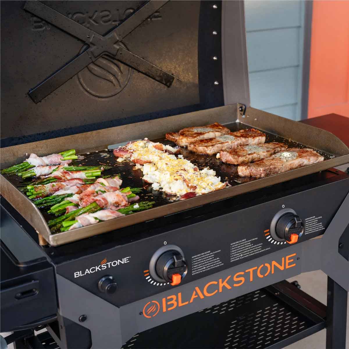 Plancha grill 28" Iron Forged med lokk 2 brennere 73 cm - Blackstone - Image 6