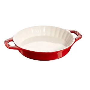 Tarteform keramikk 30 cm rund kirsebærrød - Staub