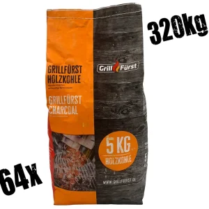 Trekull 5 kg pall 320 kg (64 stk) 30 - Grillfürst