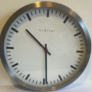 Veggklokke NEXTIME glass STRIPE