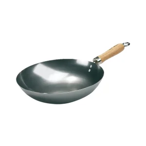 Wok 30 cm karbonstål for wokbrenner - Hot Wok